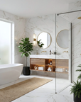 Kabina prysznicowa Walk-In Rea Flexi Transparent / Tytan 90  5