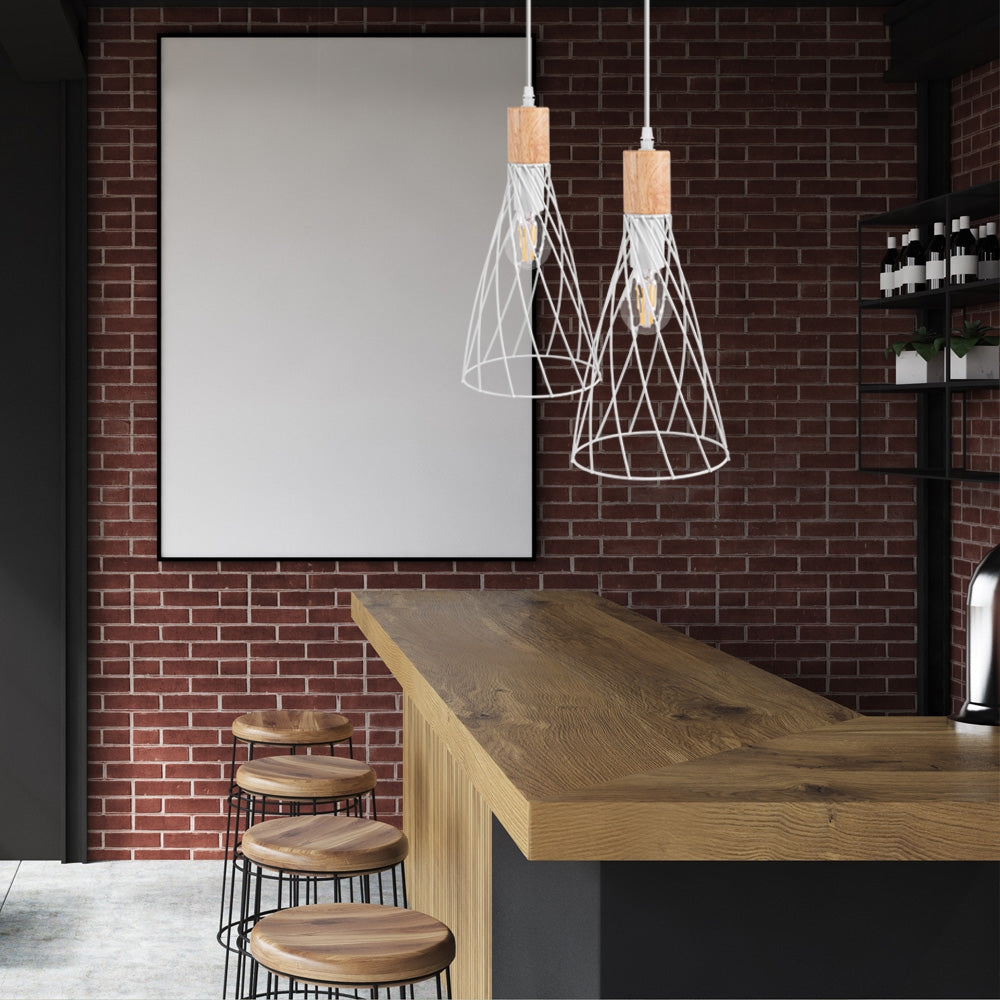LAMPA SUFITOWA WISZĄCA APP1269-1CP Biała  2