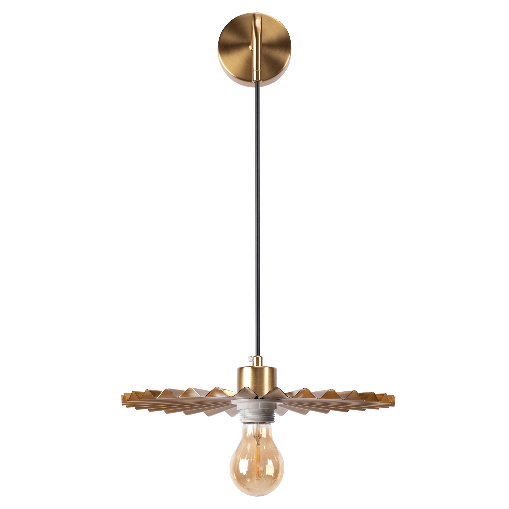 LAMPA ŚCIENNA KINKIET APP1356-1W Stare Złoto 30 cm  4