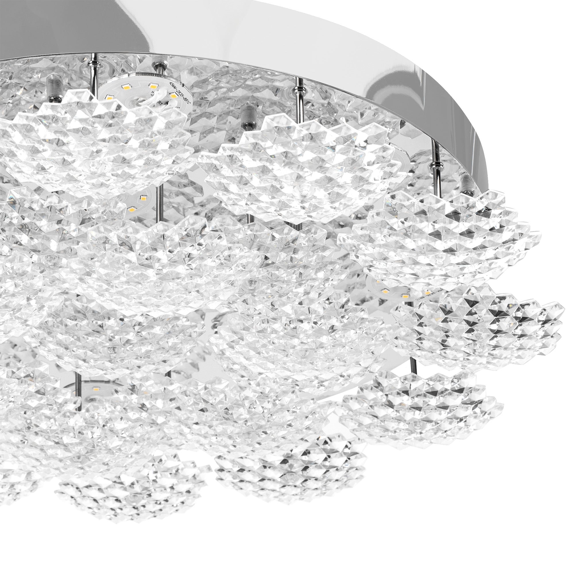 Plafon Led Kryształowy Ms014-c Chrome  4