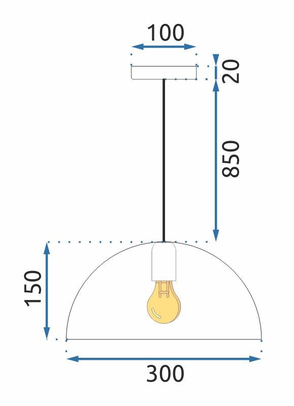 Lampa wisząca APP911-1CP Marmur