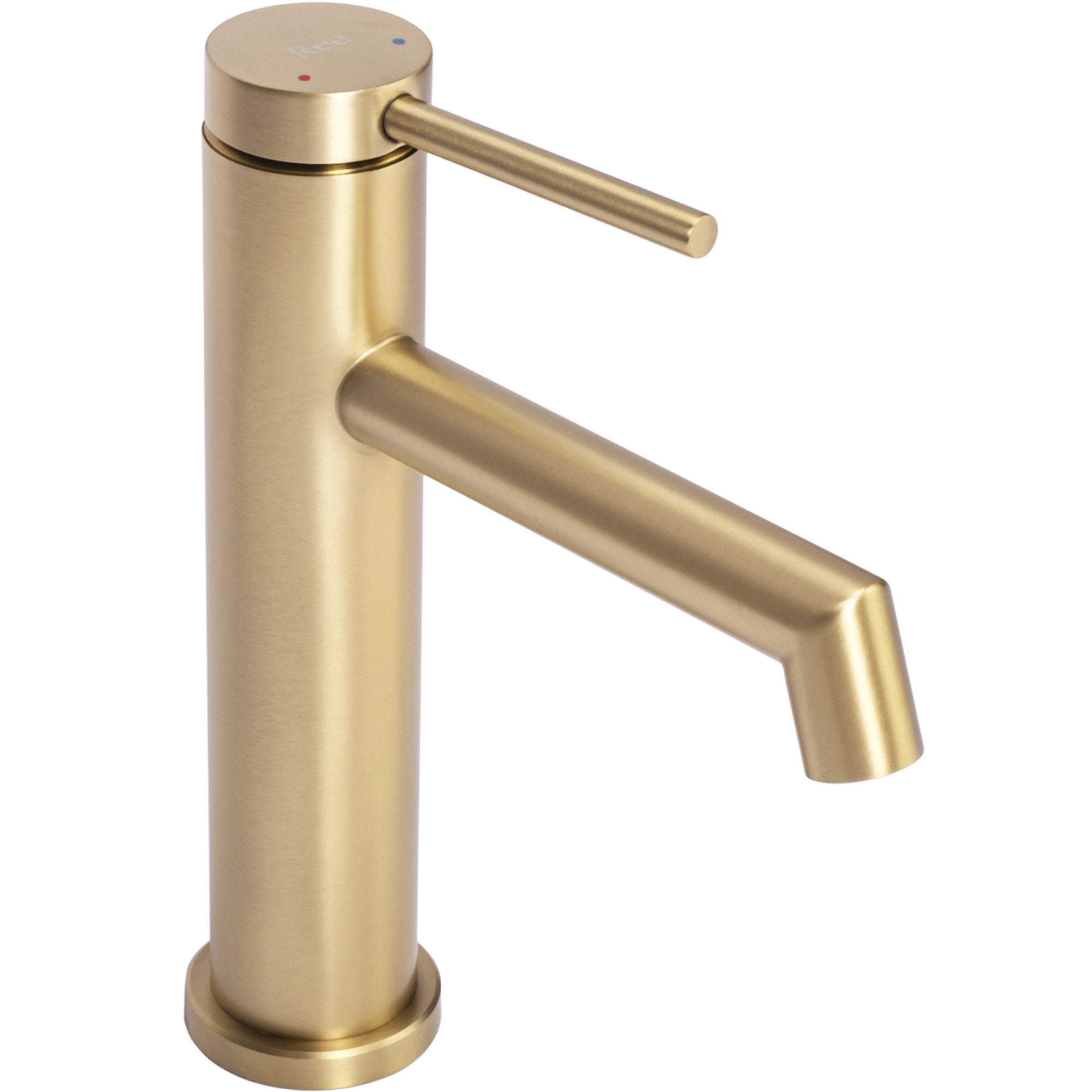 Bateria Umywalkowa Rea Foss złota szczotkowana niska gold brush