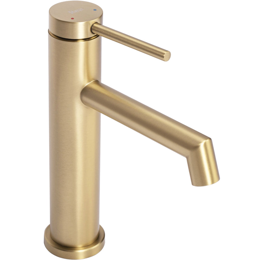 Bateria Umywalkowa Rea Foss złota szczotkowana niska gold brush