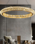 Lampa Sufitowa Wisząca Led App1768-cp Złota 60cm  4