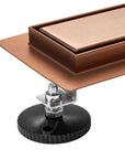 Odpływ Liniowy Rea Neox Brush Copper 90  5