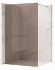 Kabina prysznicowa Walk-In Rea Flexi Brown / Chrome 120  9
