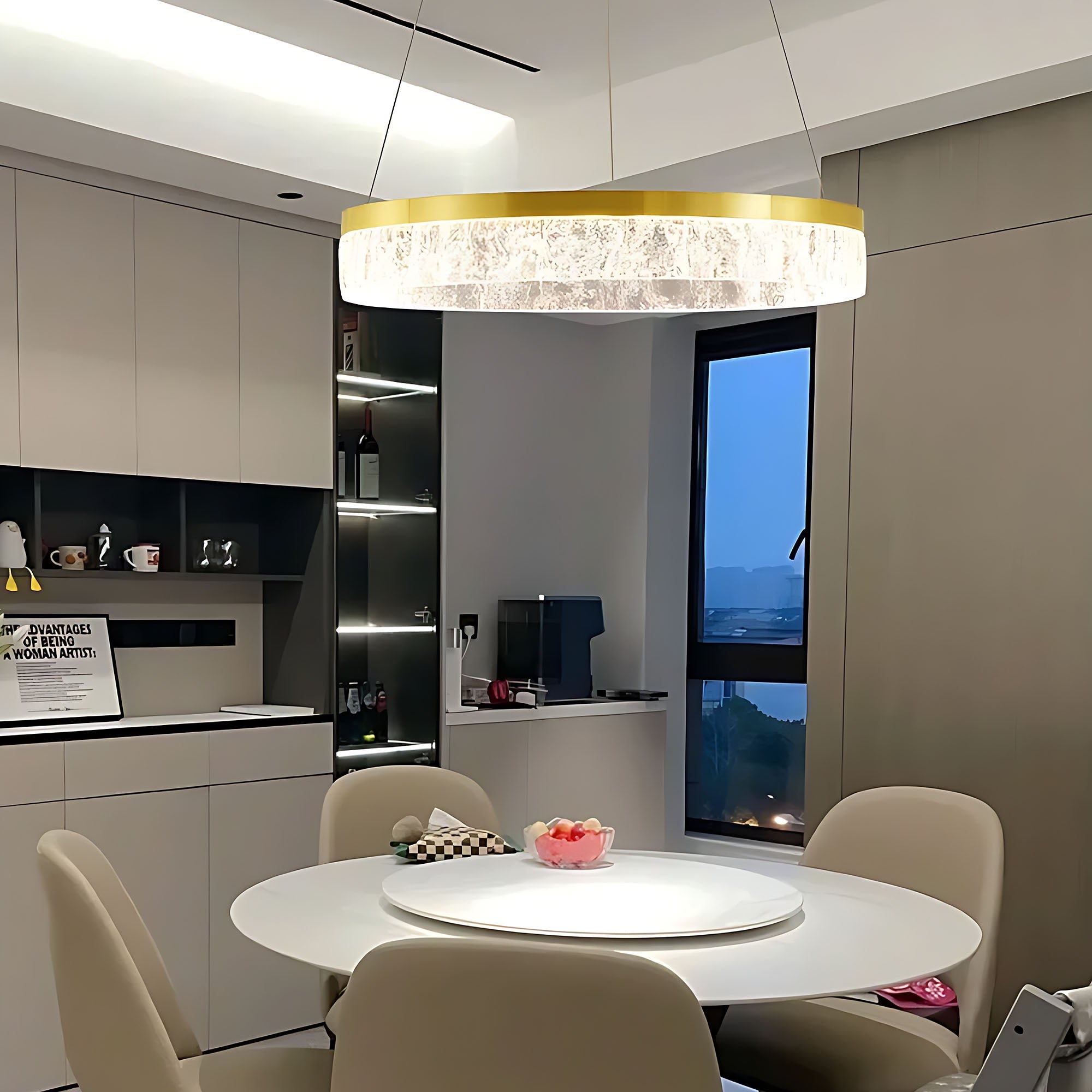 Lampa Wisząca Lhj047-cp 80 Cm Złota  8