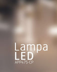 Lampa Sufitowa Wisząca Długa LED  APP475-CP Złota