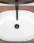 Umywalka nablatowa Rea CLEO 61 Black edge