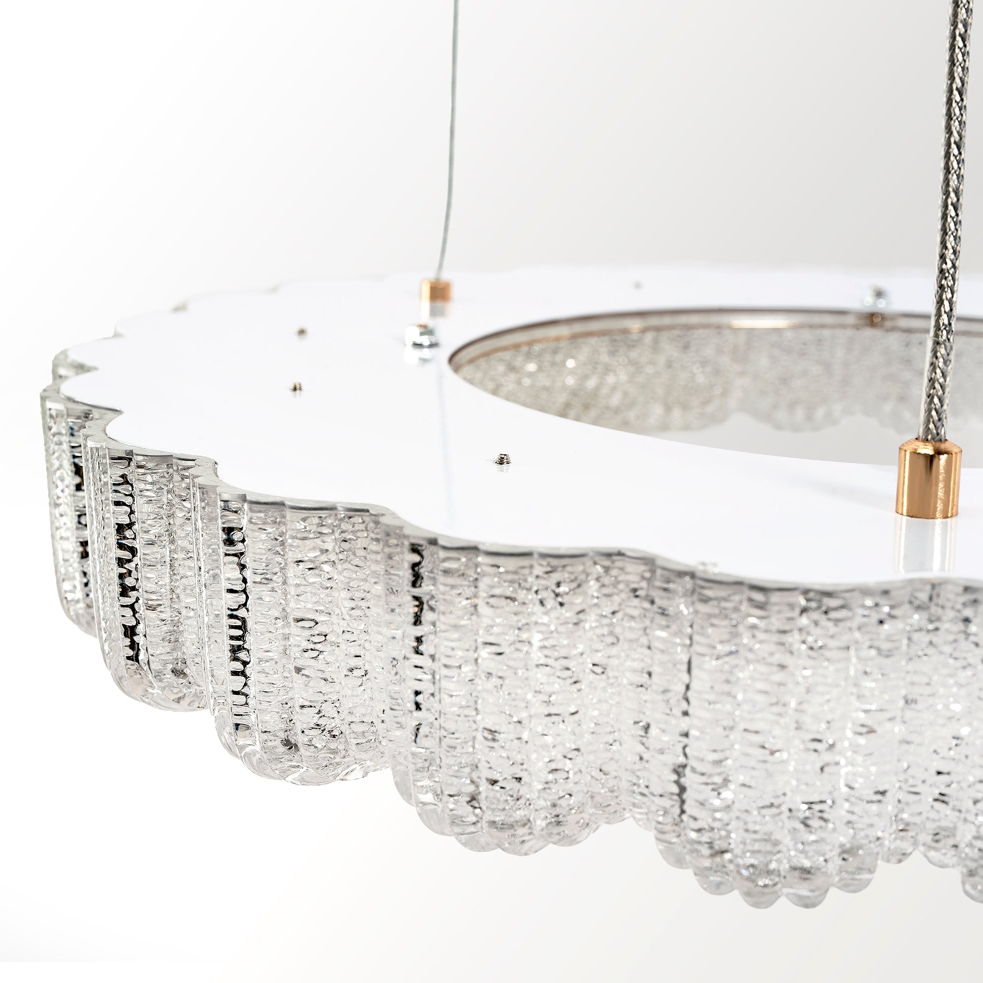 Lampa Wisząca Led Ms018-cp Różowe Złoto 40cm  5