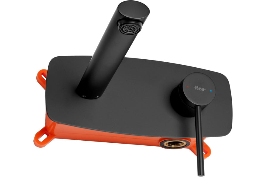 Bateria Umywalkowa Podtynkowa REA OVAL Czarna