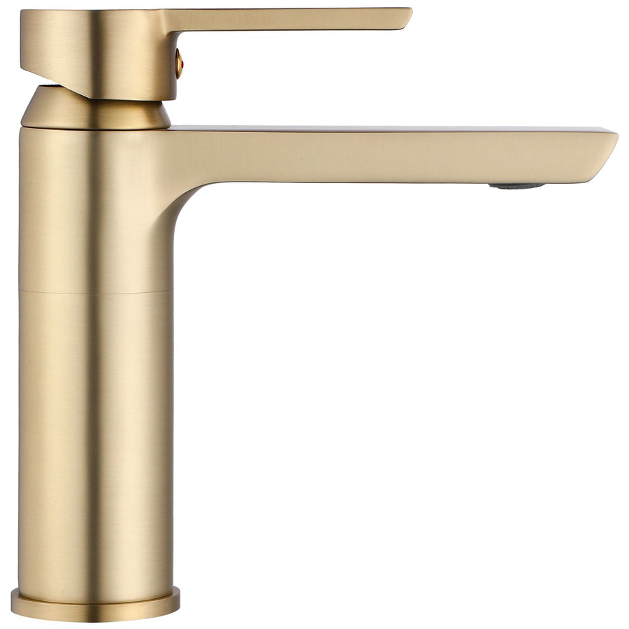 Bateria Umywalkowa REA ARGUS ZŁOTA SZCZOTKOWANA GOLD BRUSH Niska