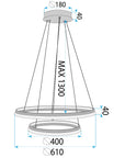 Lampa Wisząca Sufitowa Led Kryształowa Lhj043-cp2 Złota  3