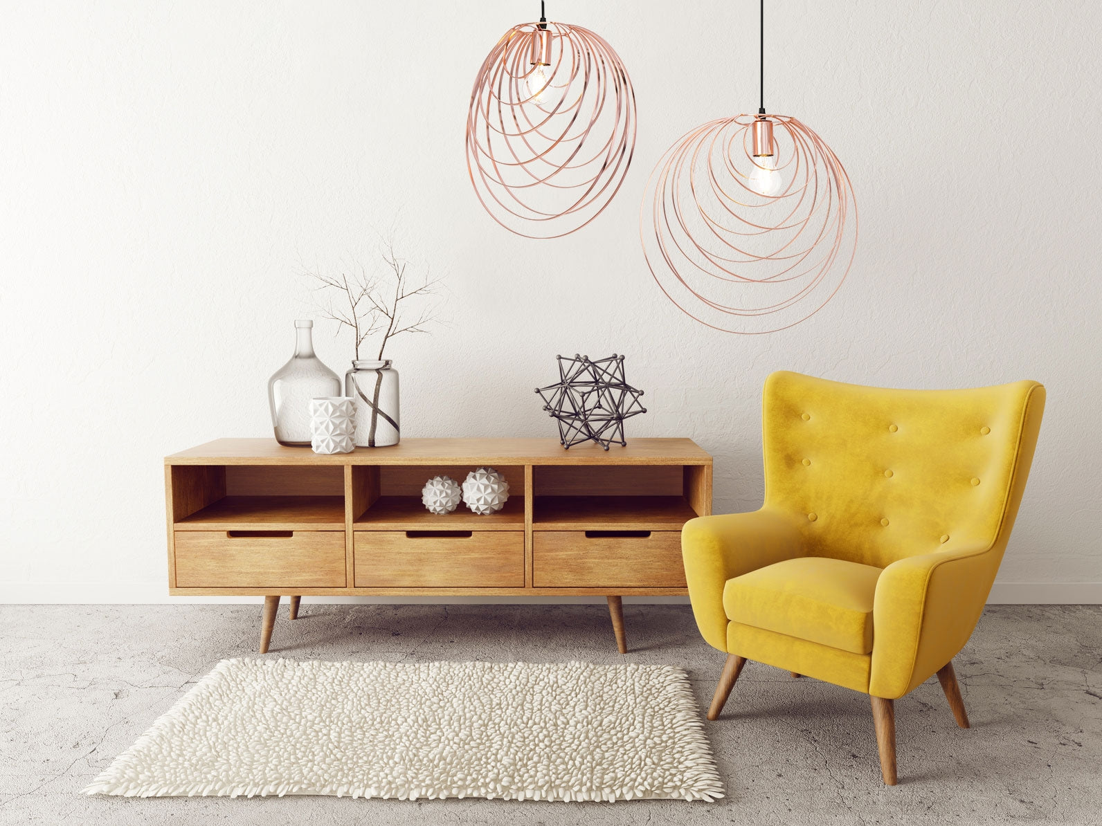 LAMPA SUFITOWA GEOMETRYCZNA  APP427-1CP Rózowe Złoto  4