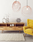 LAMPA SUFITOWA GEOMETRYCZNA  APP427-1CP Rózowe Złoto  4