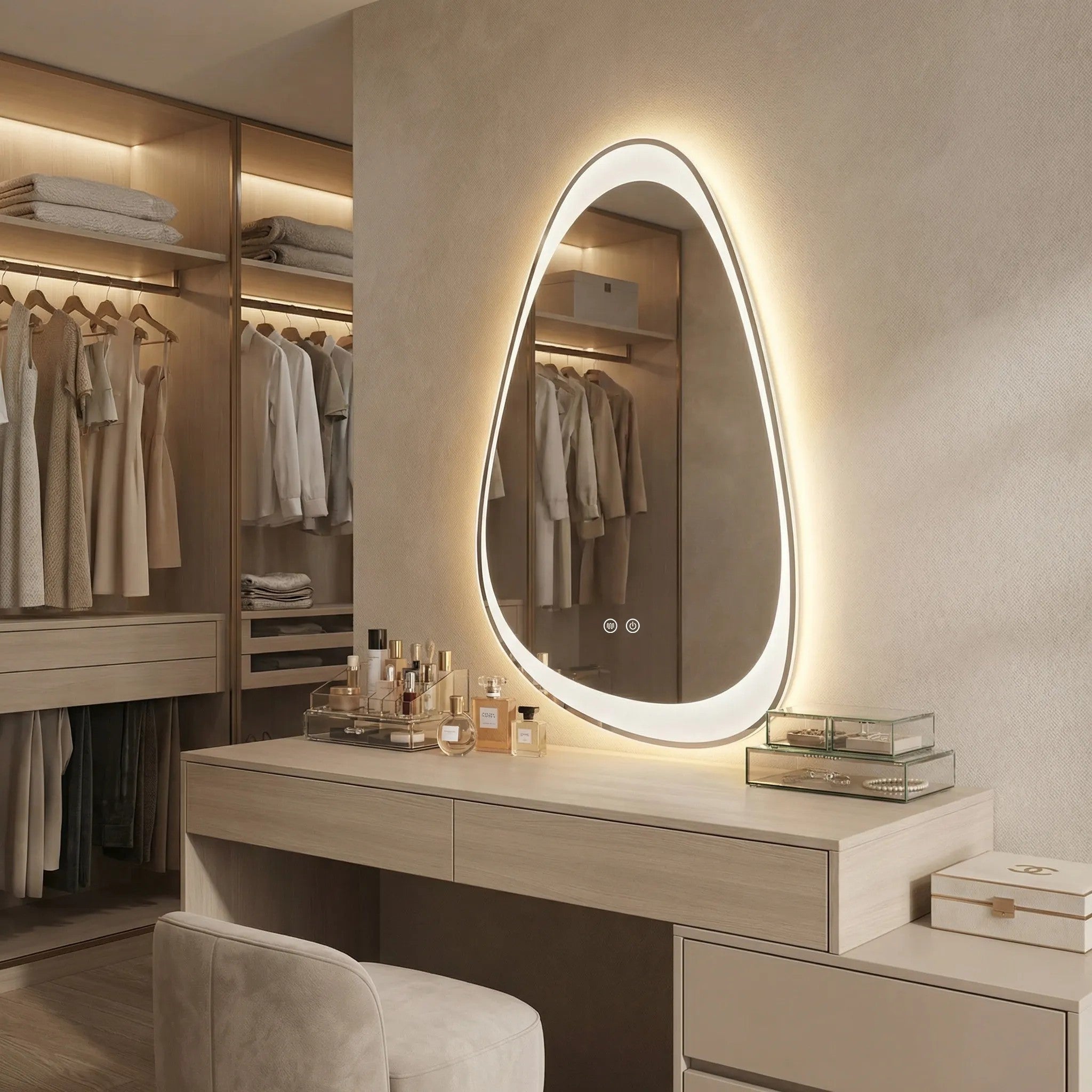 LUSTRO ŚCIENNE LED ART 90x50 cm  6
