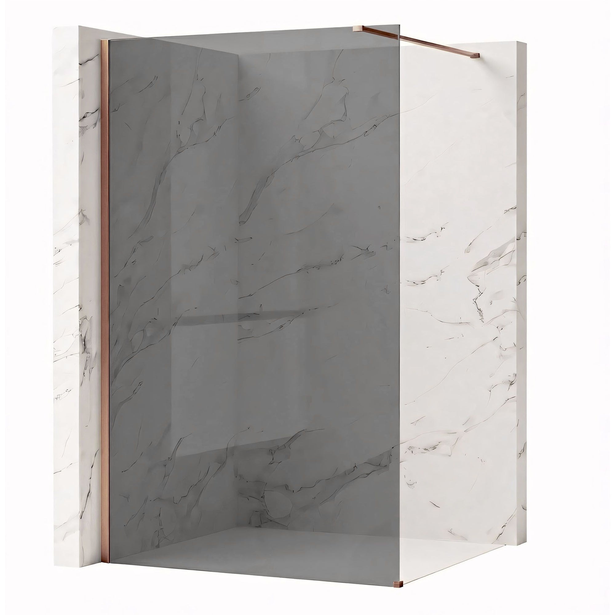 Kabina prysznicowa Walk-In Rea Flexi Grey / Brush Copper 110  15