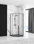 Kabina prysznicowa Rea DIAMOND 90x90 BLACK MAT