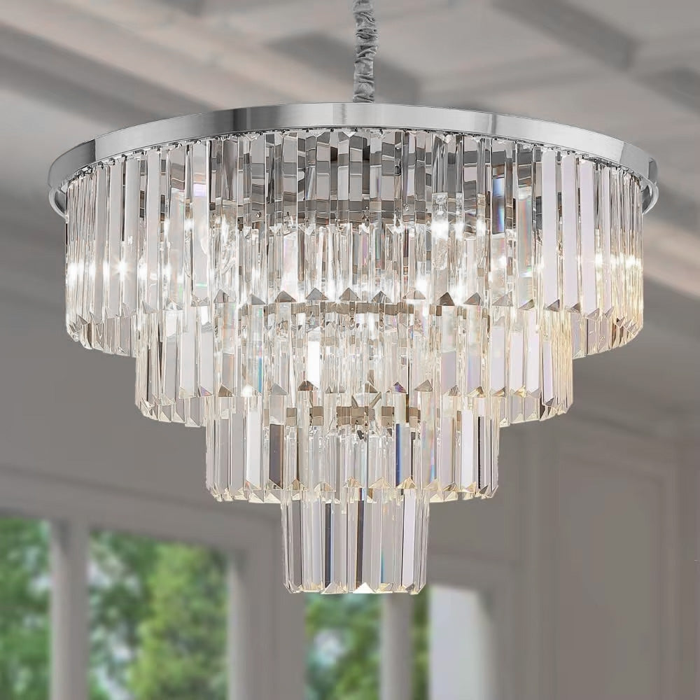 Lampa kryształowa wisząca APP1534-8CPR Chrom  5