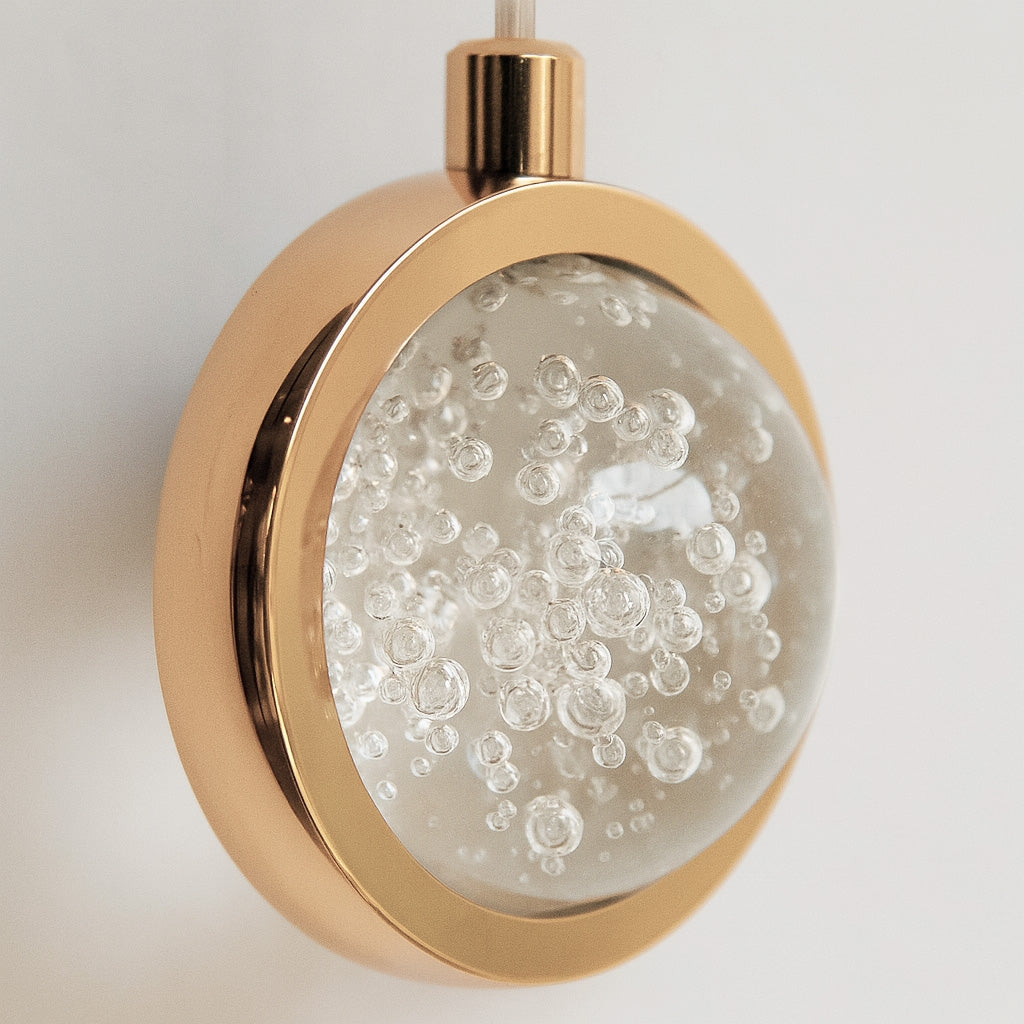 Lampa Sufitowa Wisząca Led Lhj060-cp Złota  5