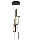Lampa Sufitowa Wisząca Led Lhj089-7cp Czarna  1