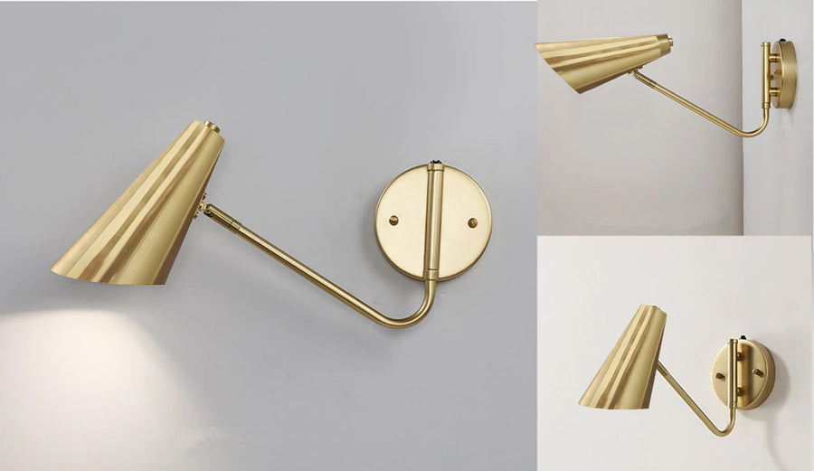 LAMPA ŚCIENNA KINKIET APP1138-1W GOLD