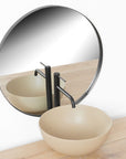 Bateria Umywalkowa REA LUGANO SLIM Czarna Wysoka