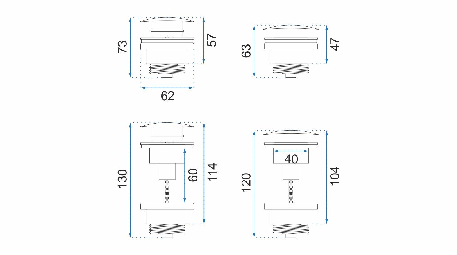 Zestaw Sofia gold edge + bateria wysoka Lungo gold + korek uniwersalny złoty