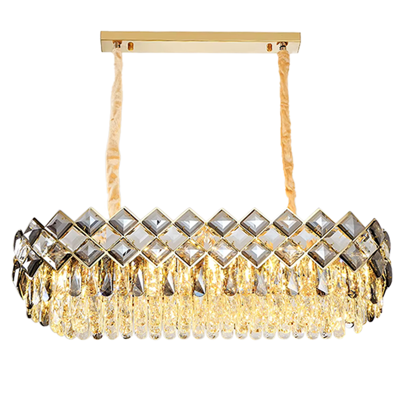 Lampa Kryształowa Wisząca APP1539-12CP80 Gold  1
