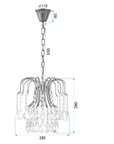 Lampa Kryształowa Wisząca APP1650-1CP  5
