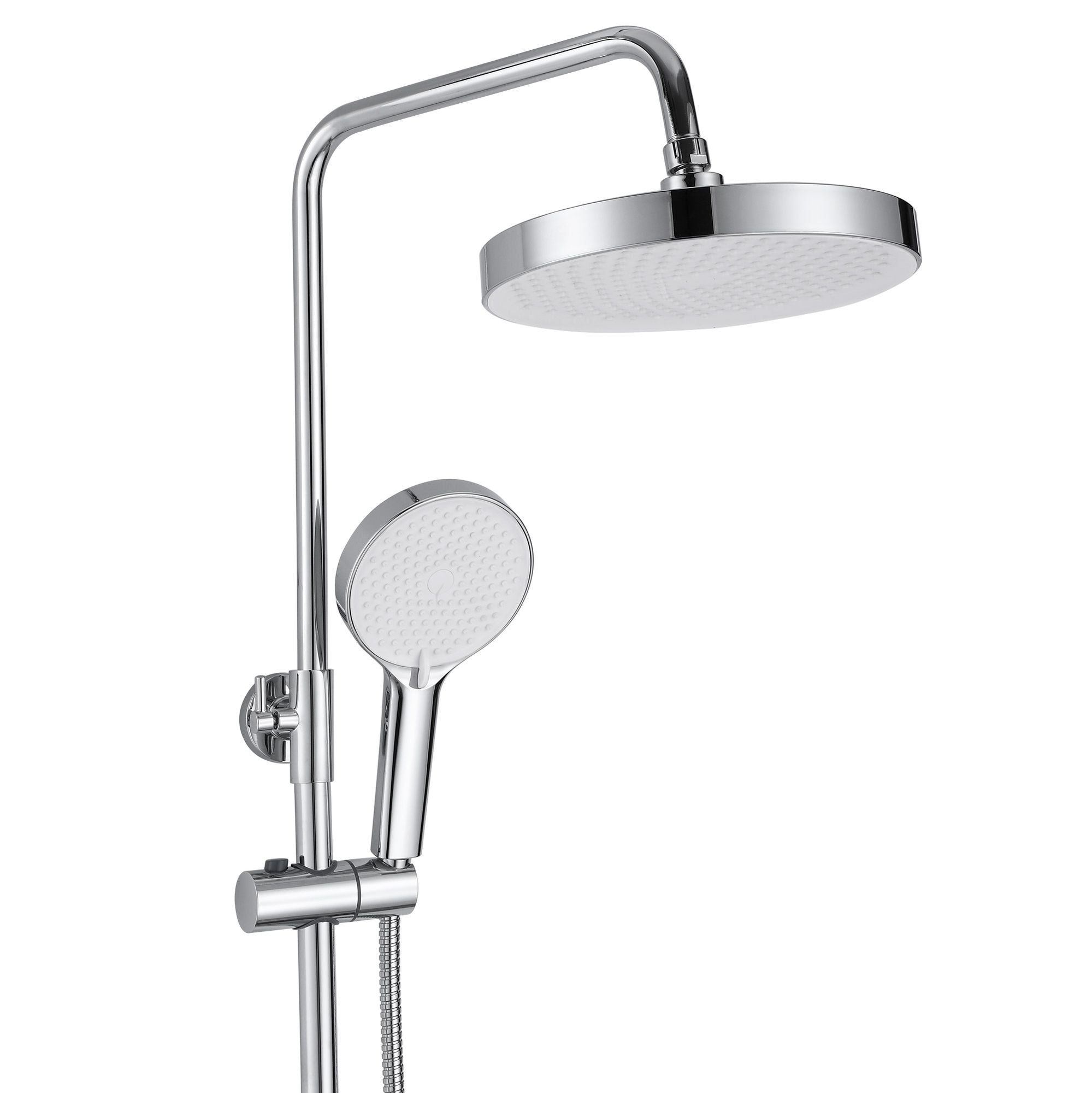 Zestaw Prysznicowy REA BLOOM BIAŁY CHROM WHITE CHROME