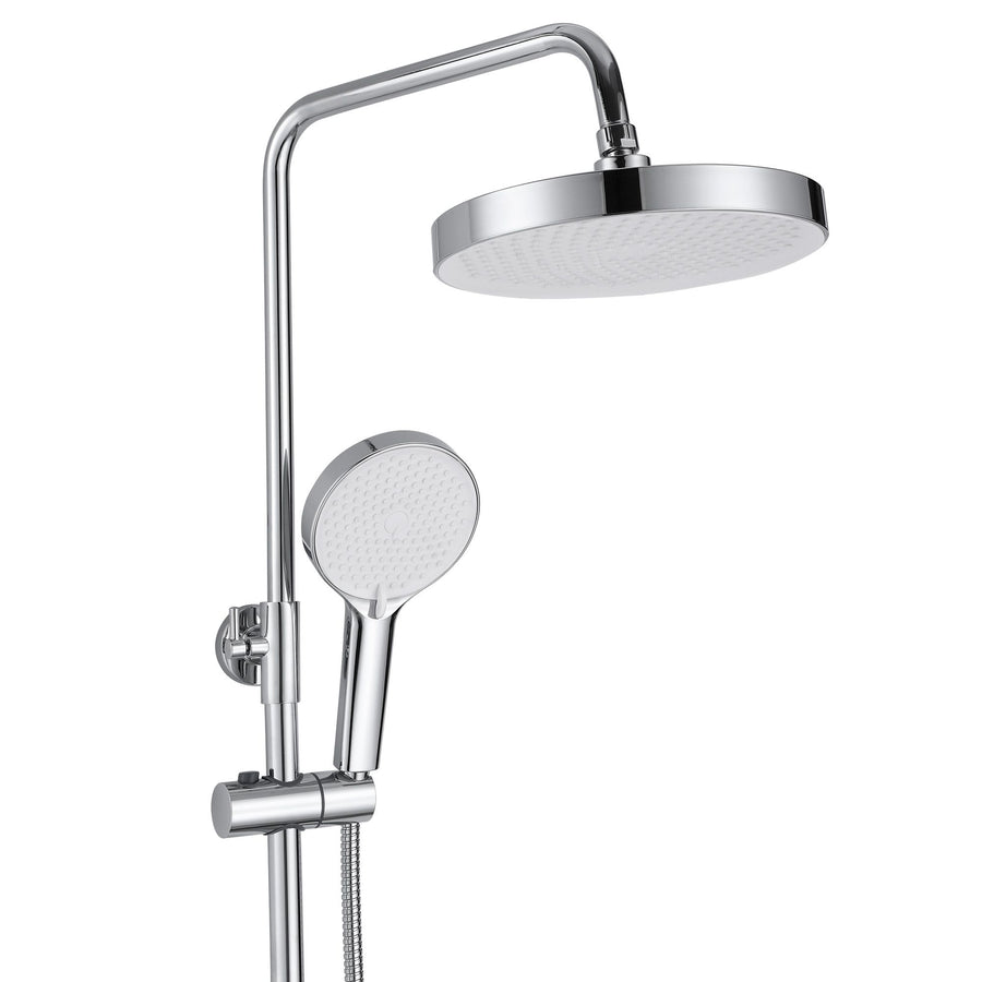 Zestaw Prysznicowy REA BLOOM BIAŁY CHROM WHITE CHROME