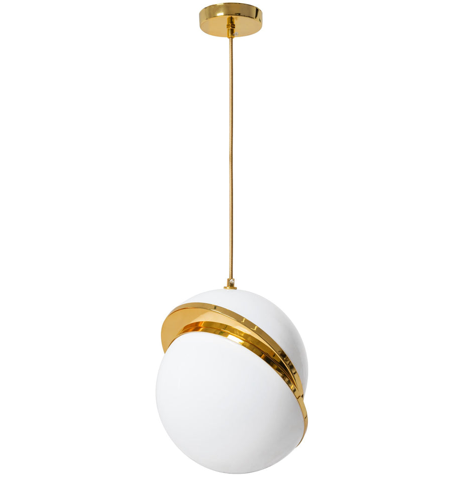 Lampa Sufitowa Wisząca Akrylowa Kula  APP481-1CP Biała