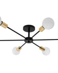 Lampa Pająk 6 APP501-6C Czarna