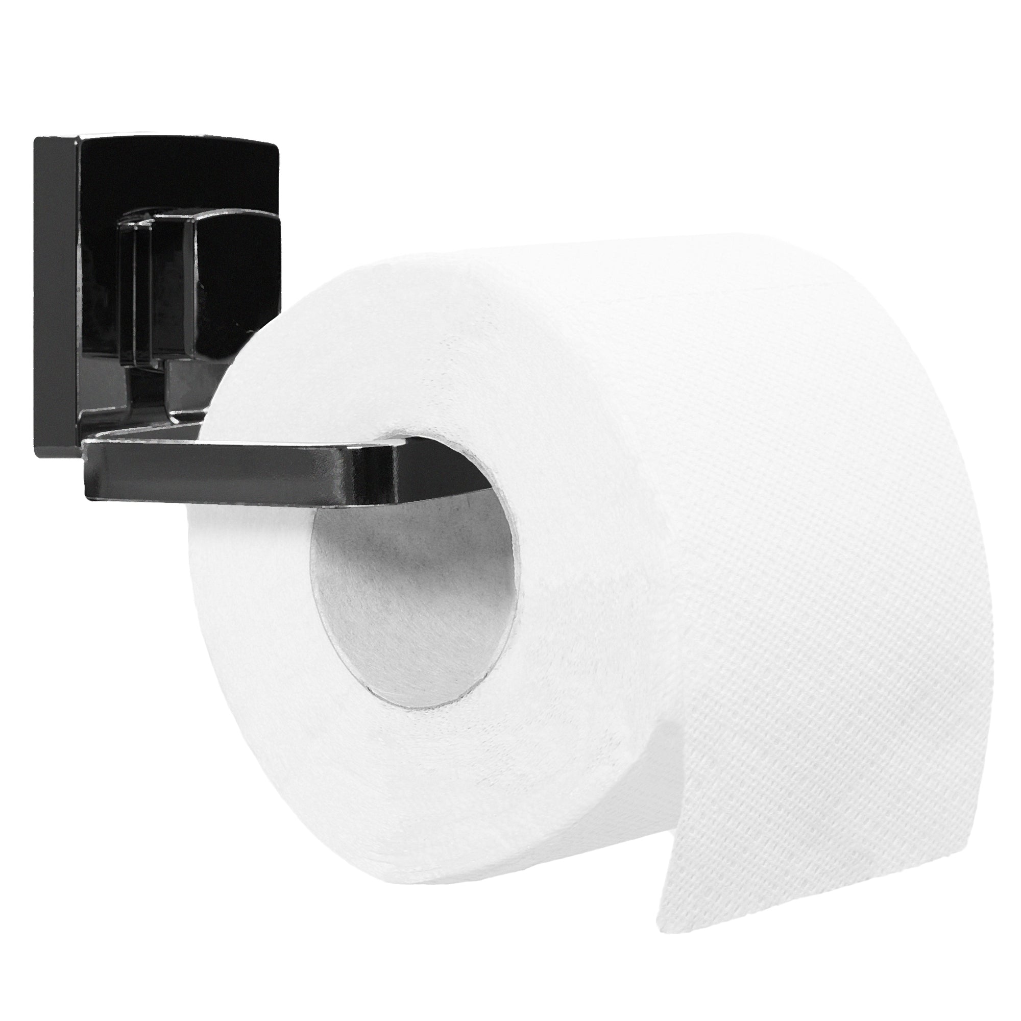 Uchwyt Na Papier Toaletowy Bez Wiercenia Czarny 381698  1