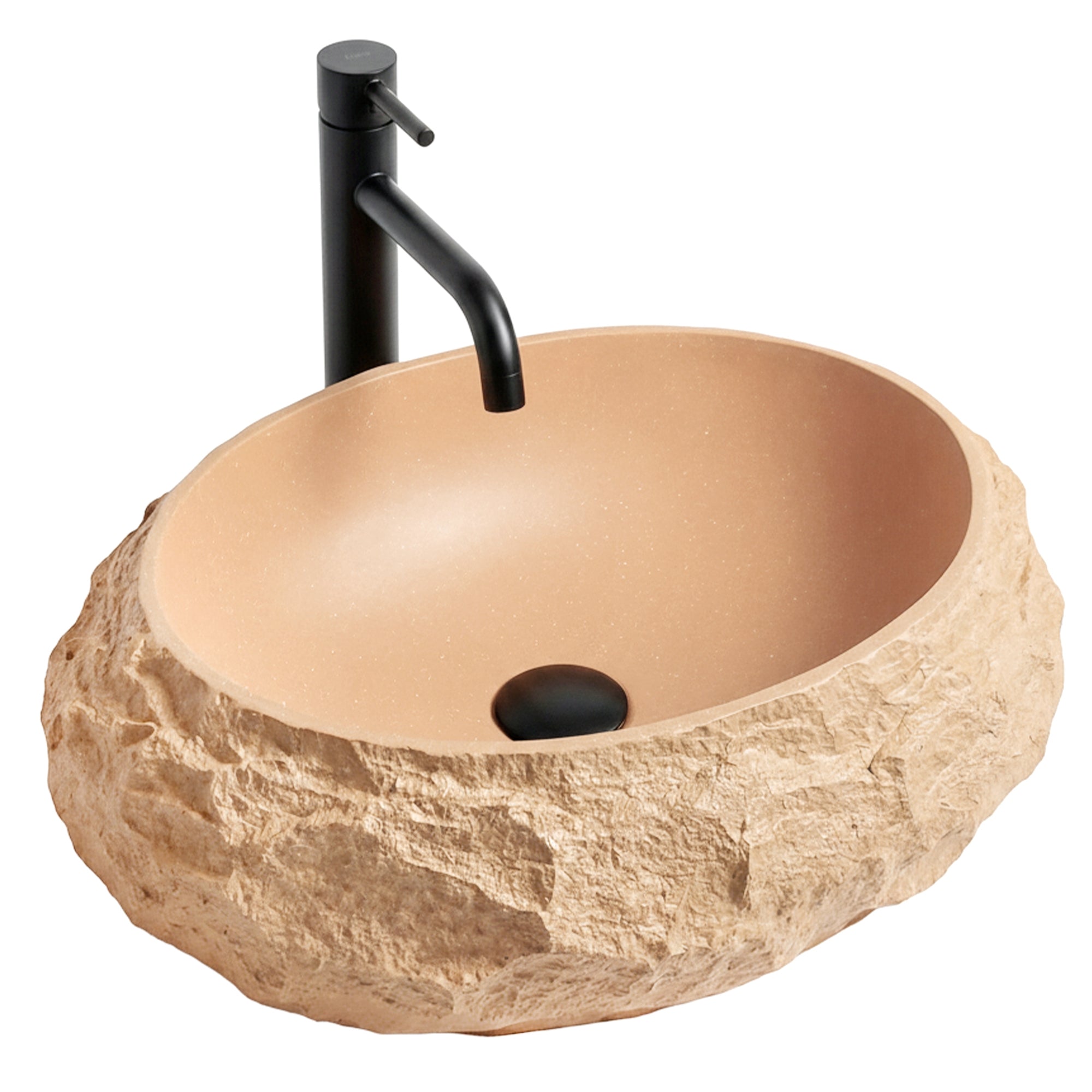 Umywalka nablatowa Rea Mika Light Terracotta  11