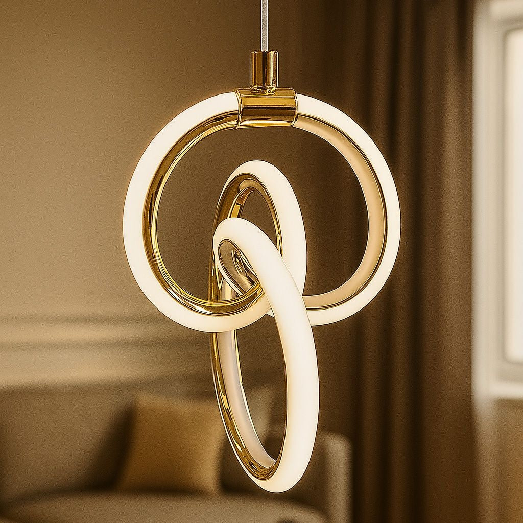 Lampa Wisząca Led Lhj092-1cp Złota  7