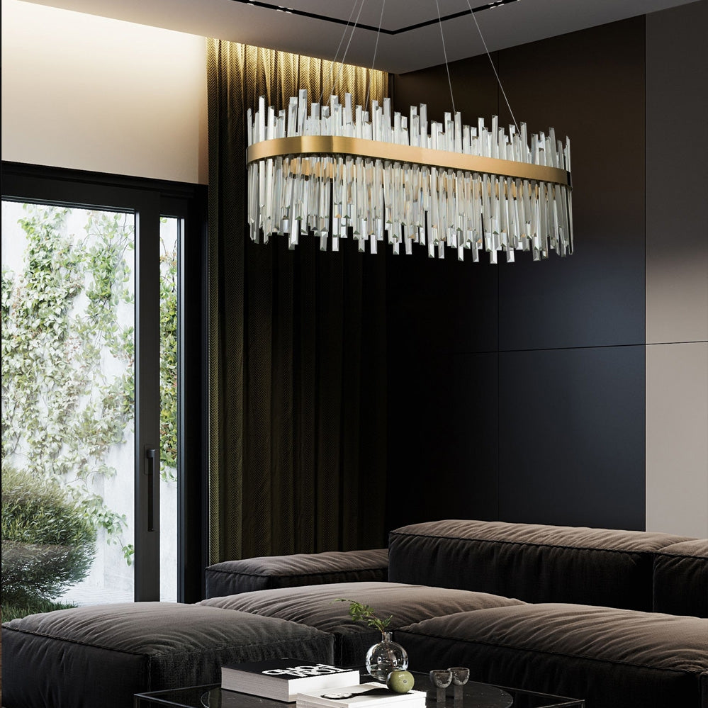 Lampa Sufitowa Kryształowa App1513-cp80 Złota  7