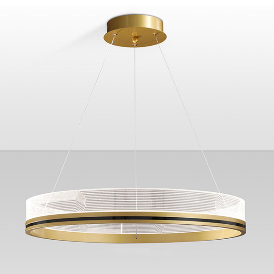 Lampa Wisząca LED APP1190-CP Złota 60cm