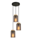 Lampa Sufitowa Wisząca APP1811-3CPR Frosted Grey  1