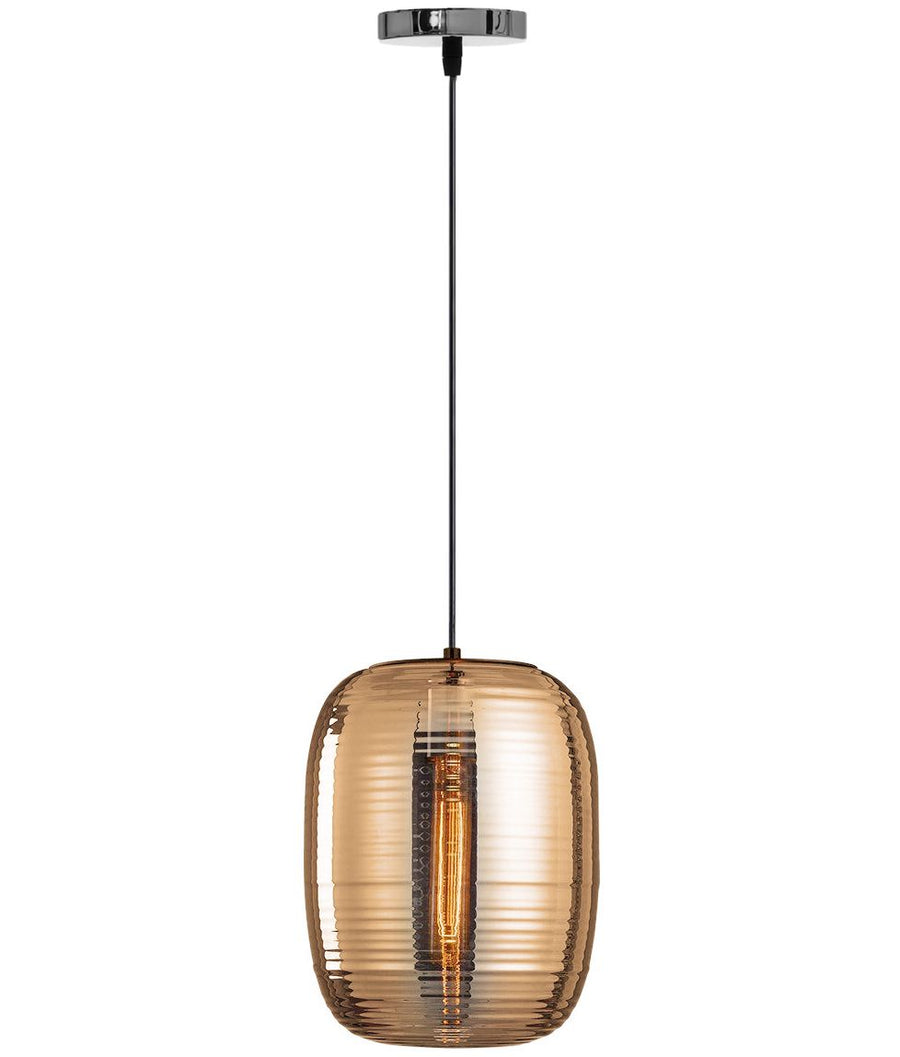 LAMPA WISZĄCA SZKLANA LOFT AMBER APP567-1CP