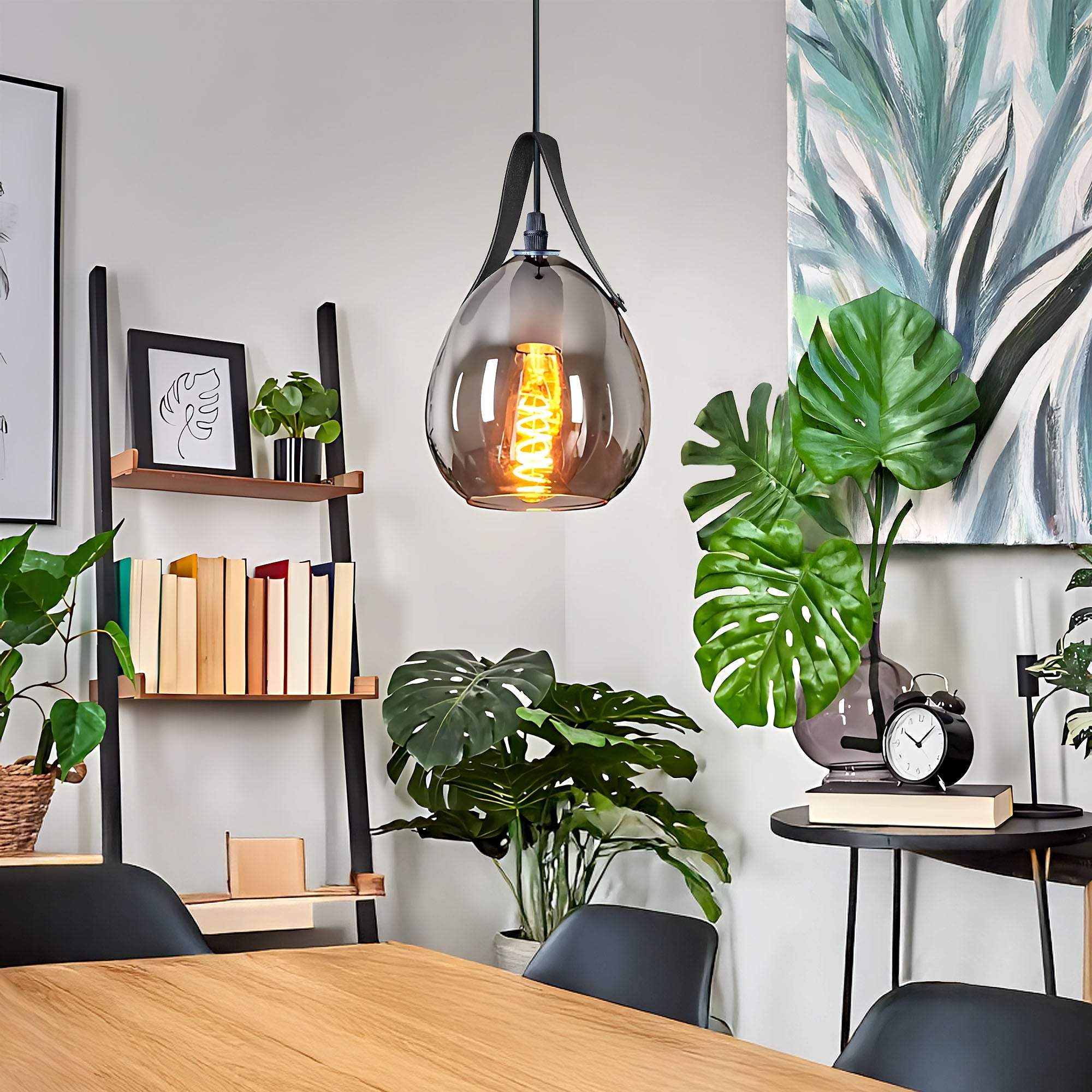 Lampa Wisząca APP1774-1CP Black Grey  5