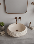 Umywalka nablatowa Rea Mika Warm Beige  5