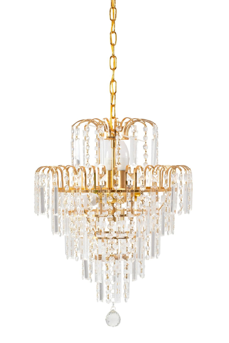 KRYSZTAŁOWA LAMPA SUFITOWA 312358 Złota