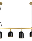 Lampa Wisząca APP1031-4CP Czarna  1