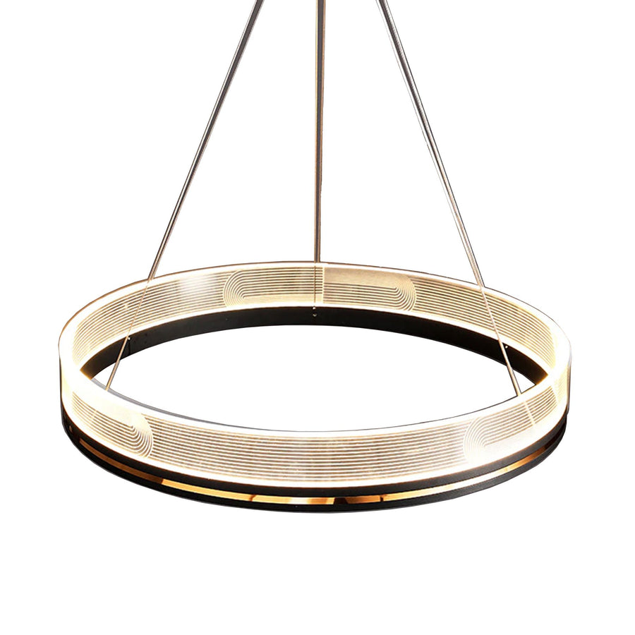 Lampa Wisząca LED APP1192-CP Czarno Złota