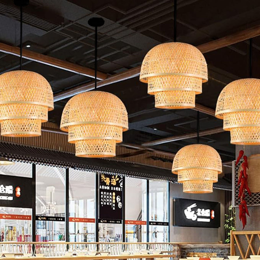 LAMPA WISZĄCA BAMBUSOWA APP1629-1CP