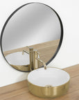 Umywalka Ceramika Nablatowa SAMI GOLD/WHITE