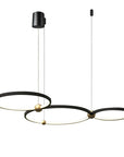 Lampa Ring 3 led + pilot APP752-30-40-50 Czarna