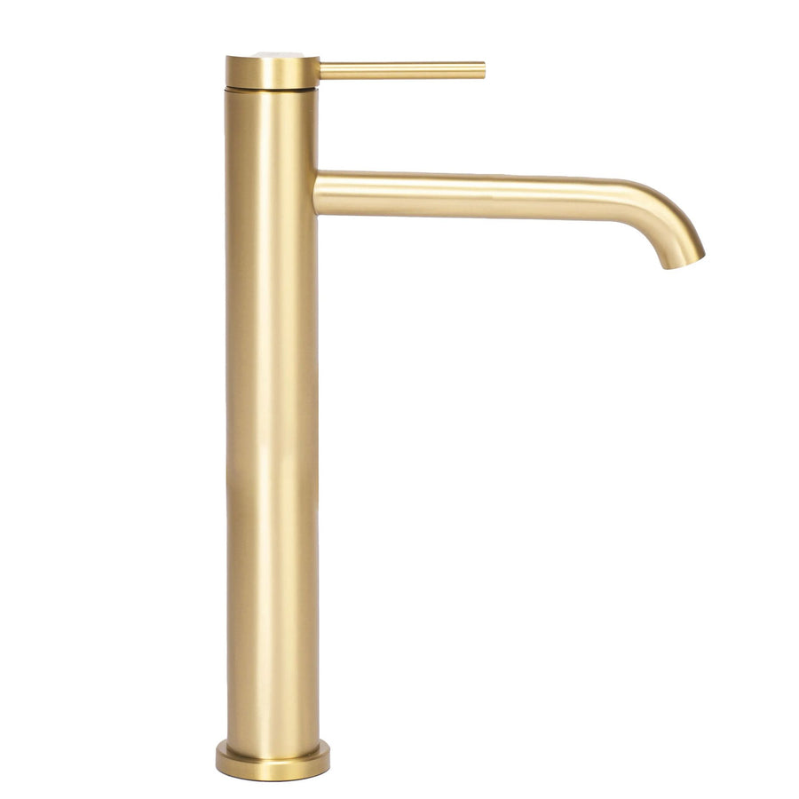 Bateria Umywalkowa REA CLIF ZŁOTA SZCZOTKOWANA GOLD BRUSH WYSOKA